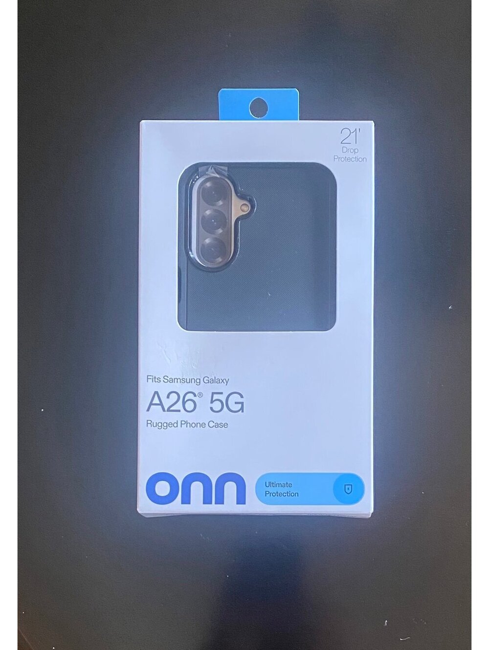 Onn Rugged Case for Samsung Galaxy A26 5G Black